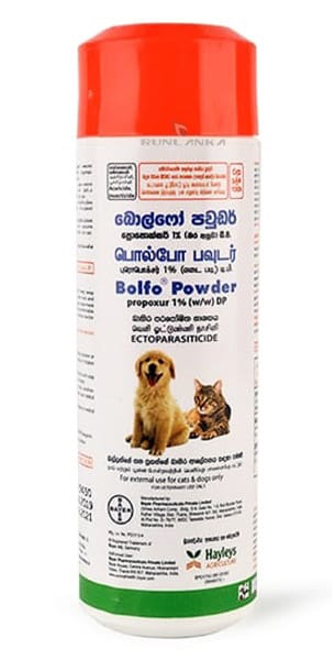 Bolfo Powder 75g l Ticks l Fleas sucking and biting Lice Dosage l Bolfo anti tick and flea powder