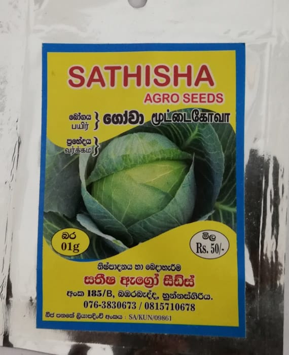 Cabbage Seeds 1G