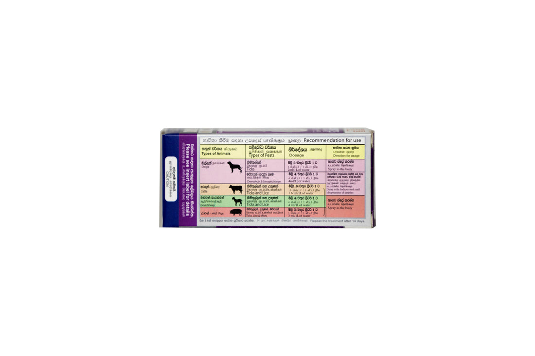 TICKAMIT 12.5 - 10ml For Mites treatment Spray -Cow, Goat, Dogs